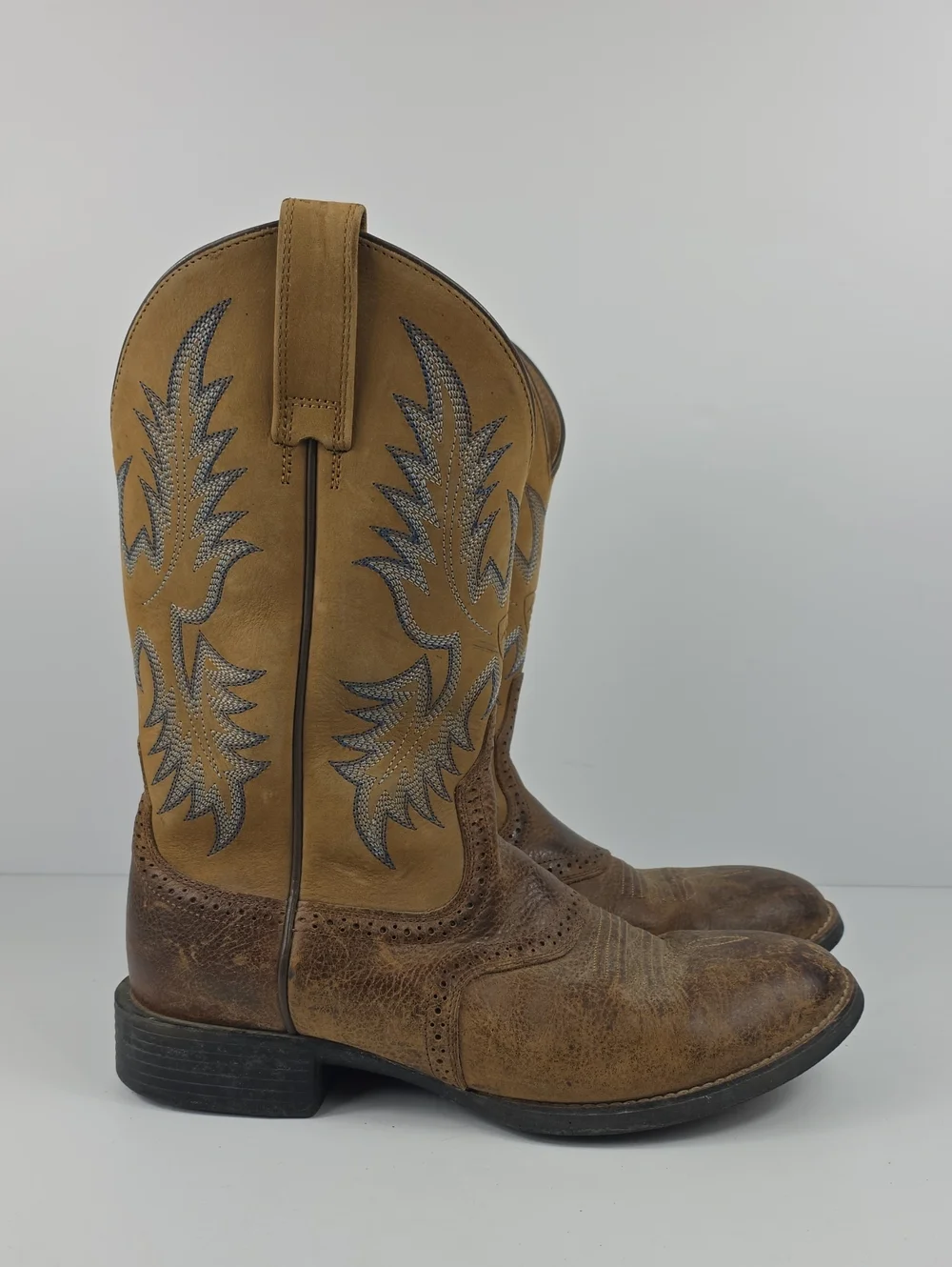 Ariat Heritage Stockman Cowboy Leather Western‎ Men's Boots Size 9